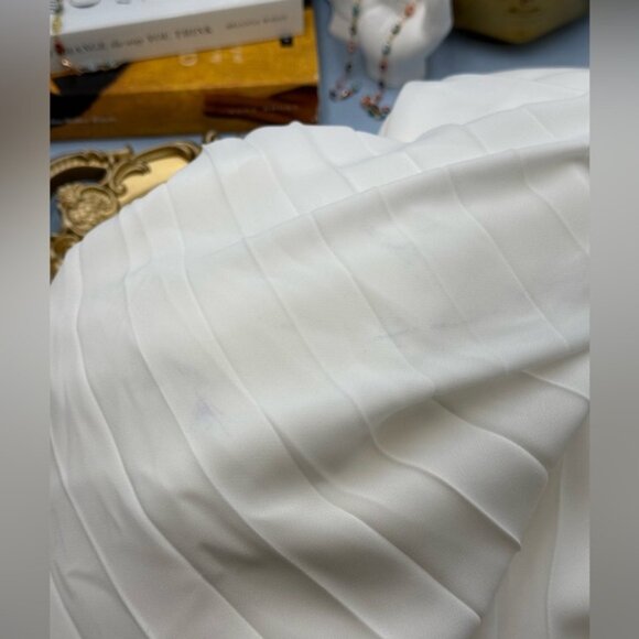 🆕 SIMKHAI 🧿 NWOT Helena Combo Blazer Dress, Pleated Skirt, White - Sz US 10 - Picture 15 of 16